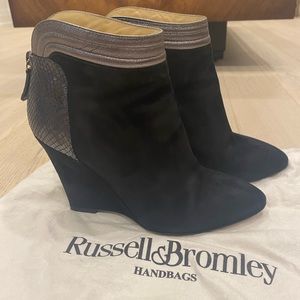 Russell & Bromley black heeled boots